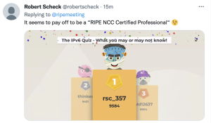 Tweet about certified professionals